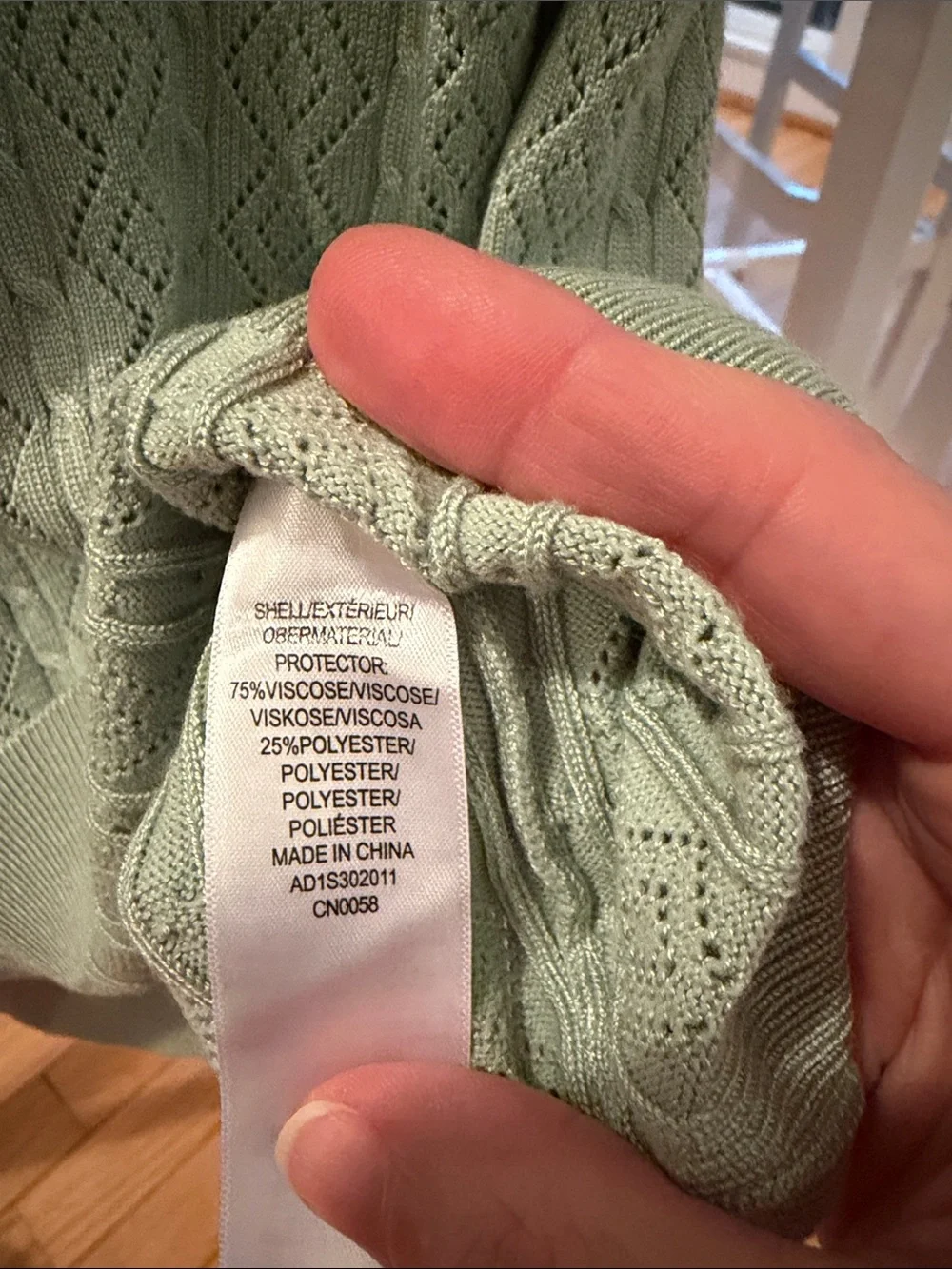 Adrianna Papell Sage Green Short-Sleeve Knit Top - Picture 5 of 5